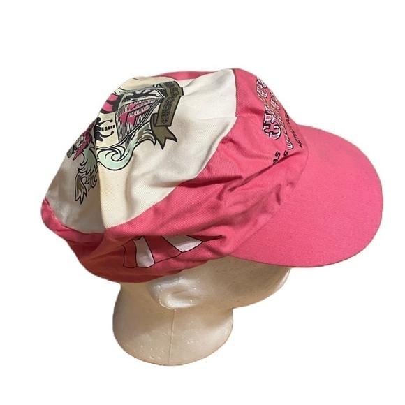 Vintage Circus Circus Las Vegas Painters Hat Casino Snap Back Pink Nevada - Picture 2 of 9